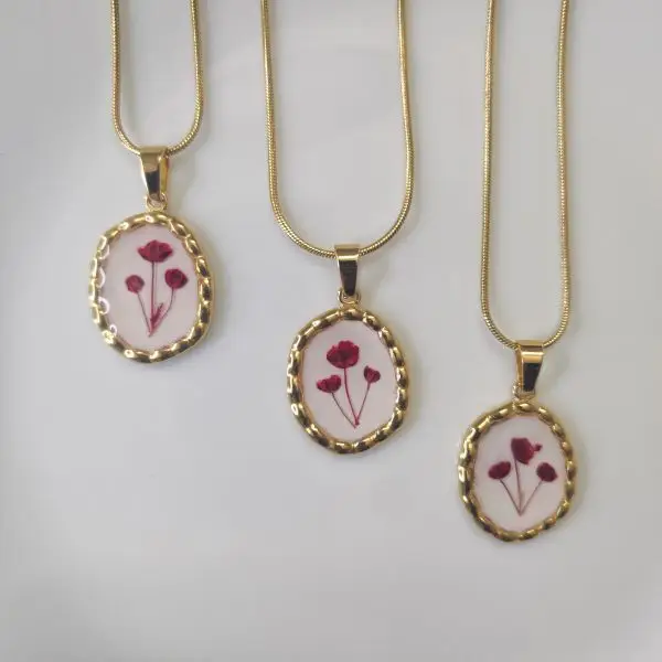 Crimson Bloom Necklace - Image 2