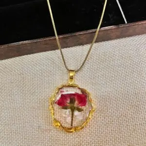 Fleur de Feu box chain Necklace